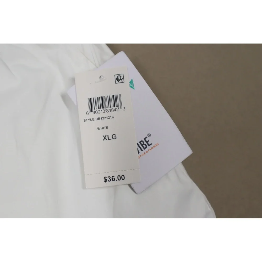 Univibe Big Boys Stonedale Cotton Nylon Pull-on Cargo Shorts - White‎ - Size XL